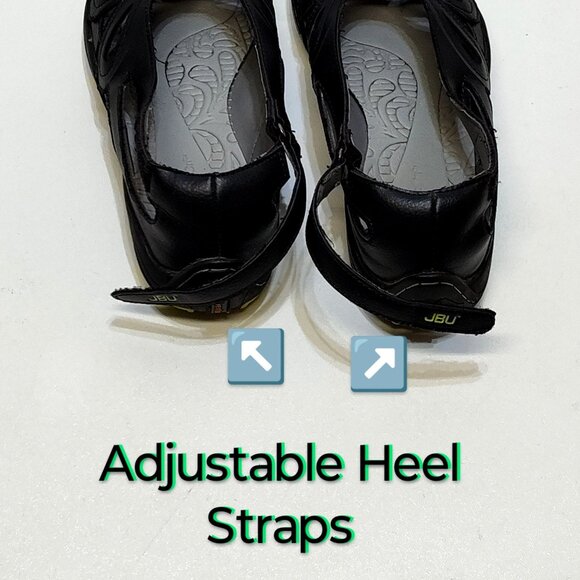 JBU Adventure On Juniper Flats Vegan Leather Round Toe Hook Loop Heel Strap 6.5M - Picture 10 of 11